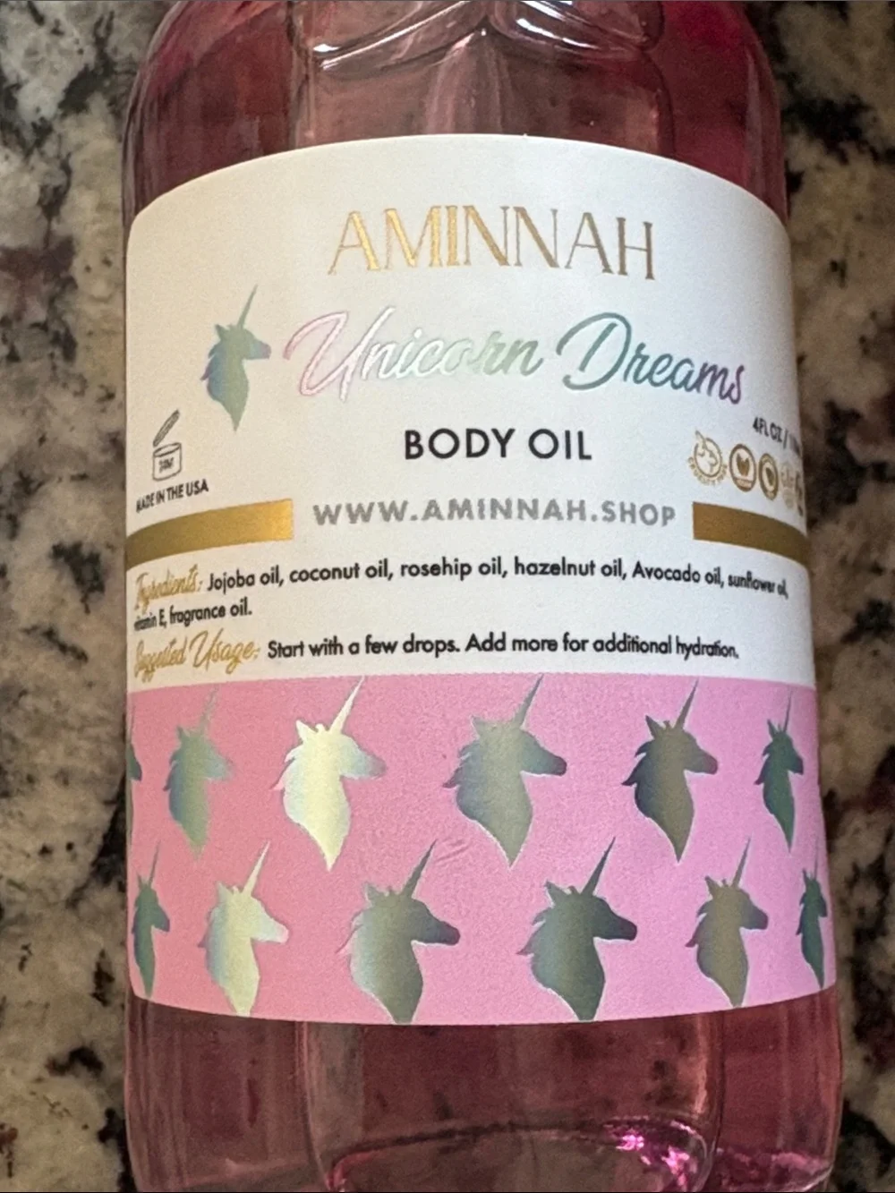 Aminnah Unicorn Dreams Body Oil